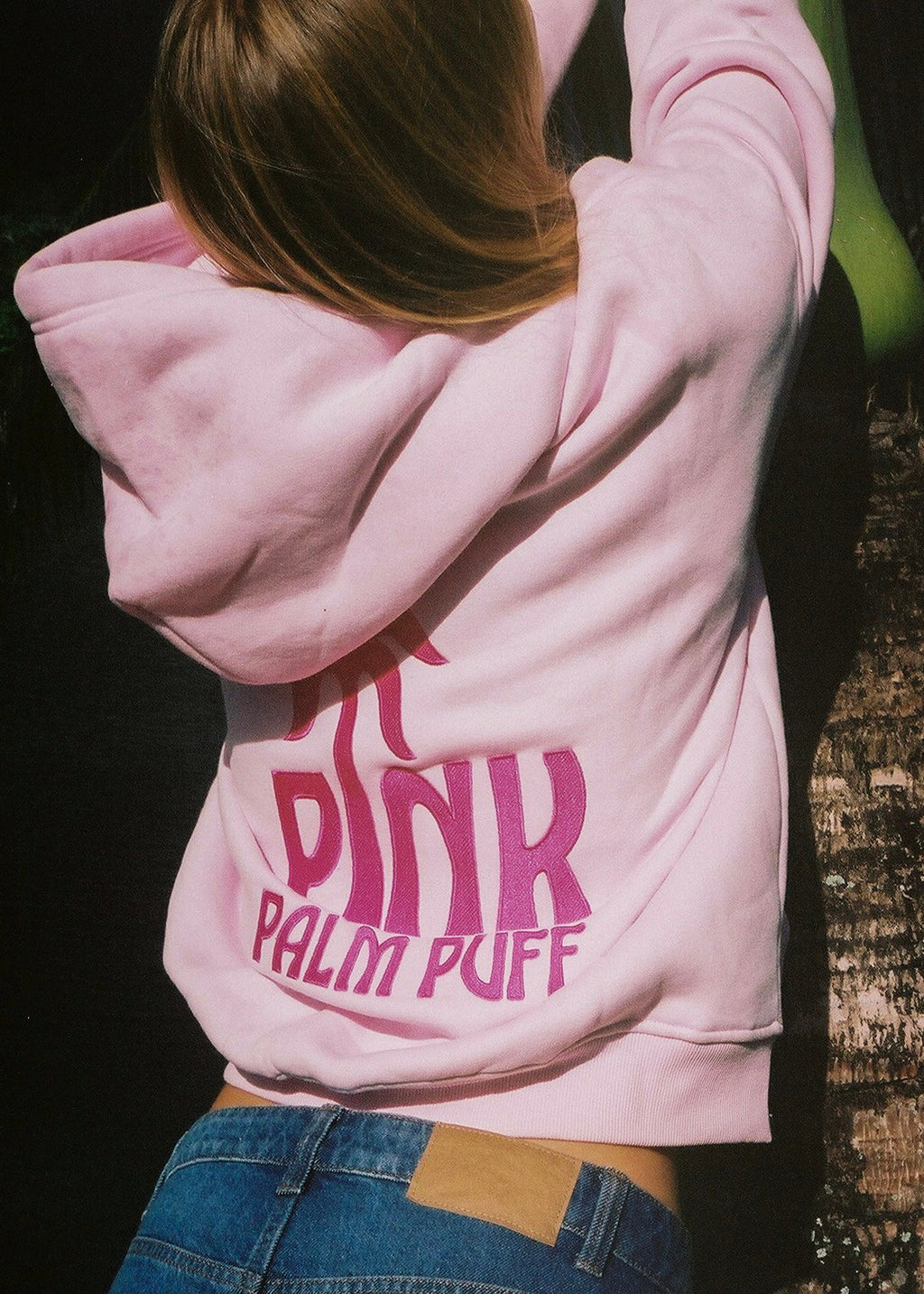 Classic Puff Hoodie, adjustable drawstring hood and pocket, in Blush - coastal preppy aesthetic beach style by Pink Palm Puff