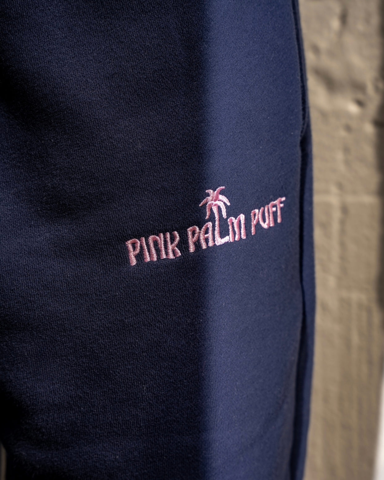 Classic Sweatpants, relaxed fit with an elastic waistband and side pockets, in Navy - coastal preppy aesthetic beach style by Pink Palm Puff