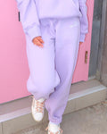 Classic Sweatpants, relaxed fit with an elastic waistband and side pockets, in Orchid - coastal preppy aesthetic beach style by Pink Palm Puff