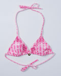 Demi Top, adjustable tie straps, in Sakura - coastal preppy aesthetic beach style by Pink Palm Puff