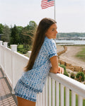Pink Palm Pajamas, soft, breathable fabric, in Cape Cod - coastal preppy aesthetic beach style by Pink Palm Puff