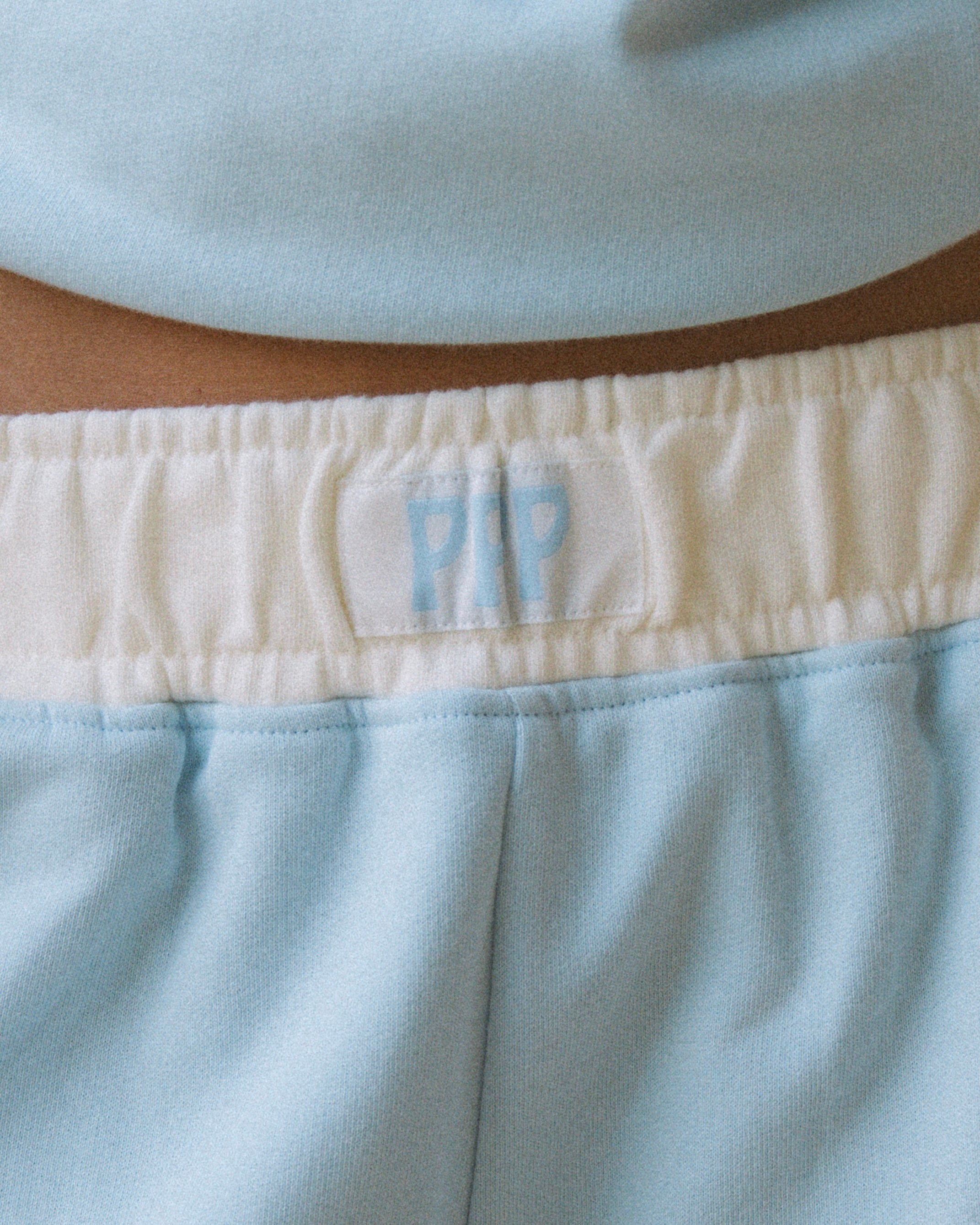 Signature Short, drawstring waist and side pocket, in Blue Breeze - coastal preppy aesthetic beach style by Pink Palm Puff